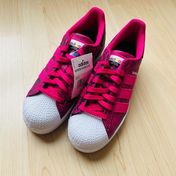 ADIDAS - Superstar Magenta Pink Shoes - Women's Size 6.5 - Picture 4 of 6